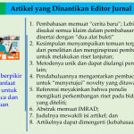 Artikel-artikel yang Dinantikan oleh Editor Jurnal Bereputasi
